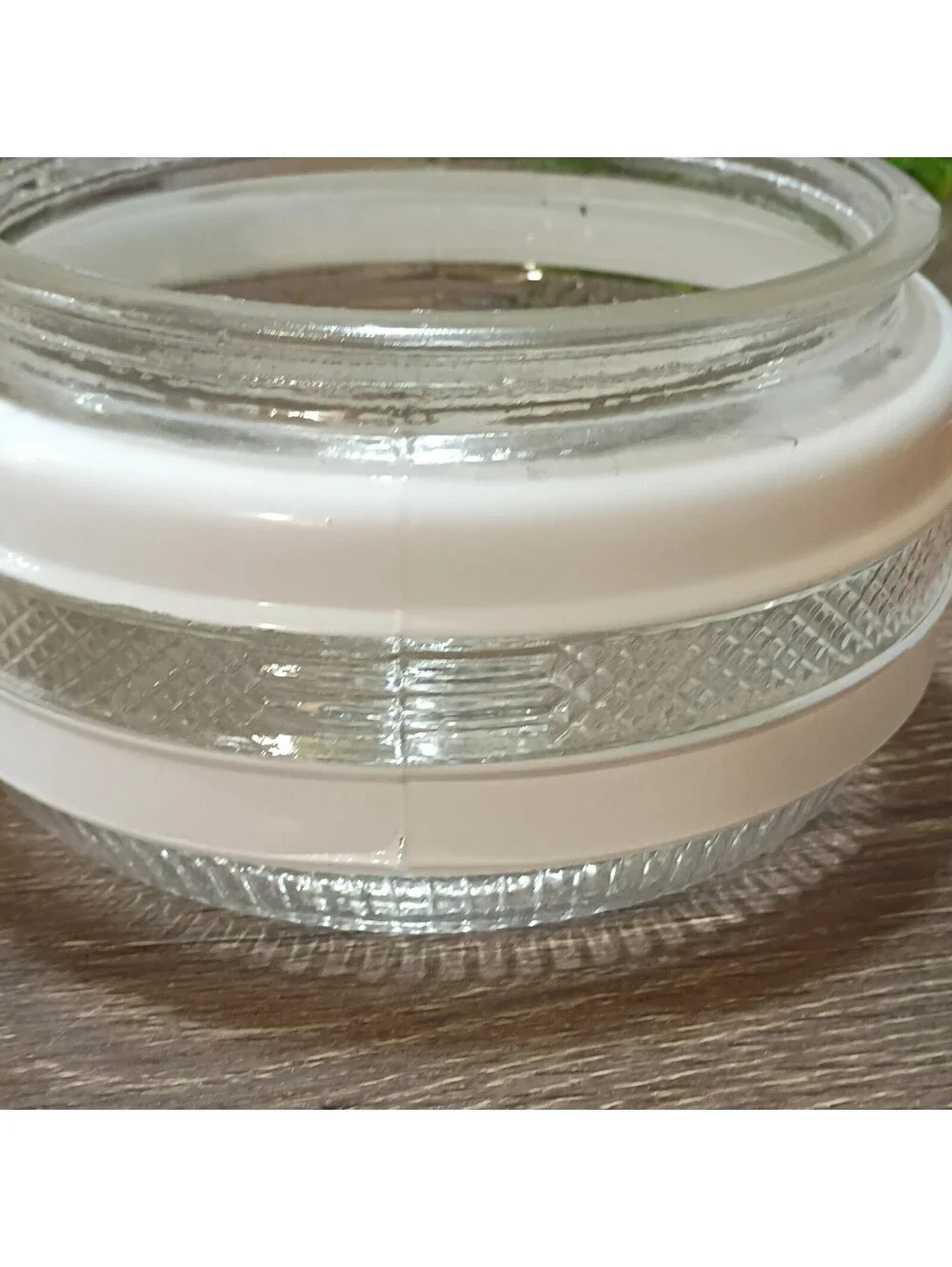 DiamondF 400 CH Flush Mount Ceiling Fixture 6 in White/Clear Glass ChromeNew/Old